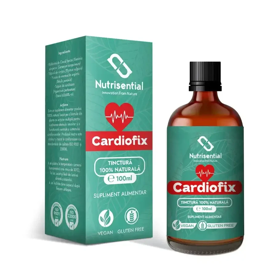 Настойка для сердечно-сосудистой системы, КардиоФикс, 100 мл, Nutrisential®: цены и характеристики