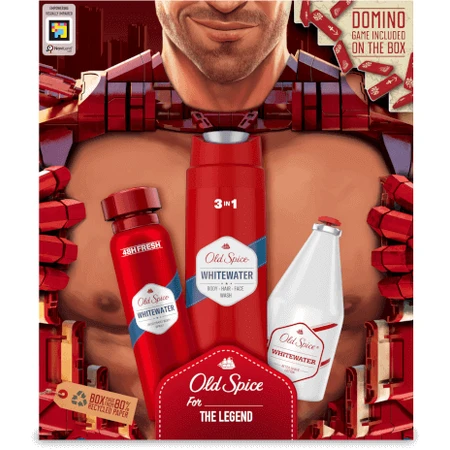 Old Spice Ironman для чоловіків: набір з дезодорантом-спреєм, гелем для душу та лосьйоном після гоління Whitewater зі свіжим ароматом: ціни та характеристики