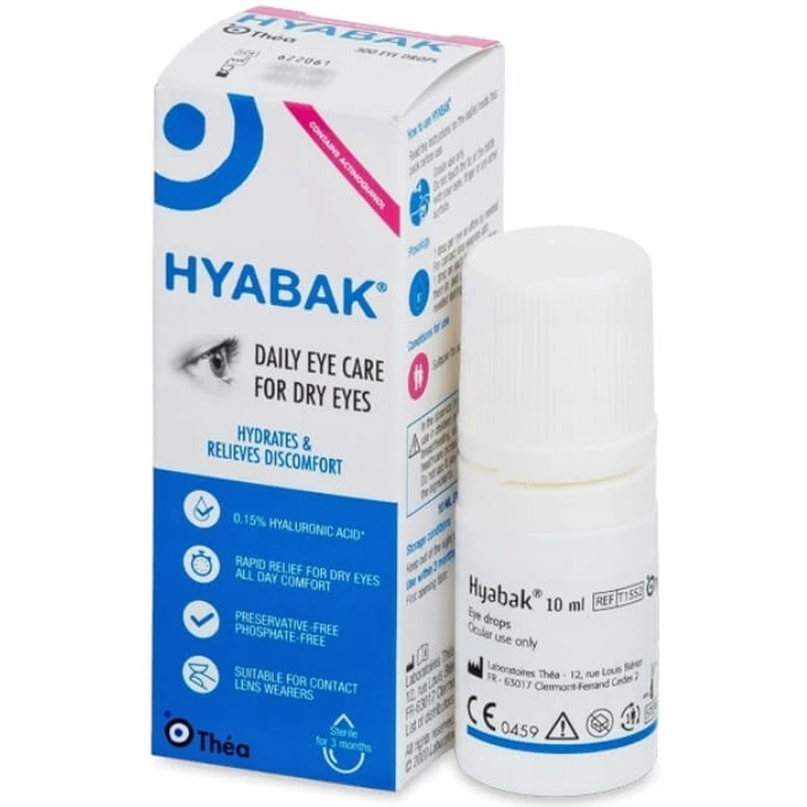Глазные капли Thea Hyabak Eye Treatment, увлажняющие, 10 мл: цены и характеристики
