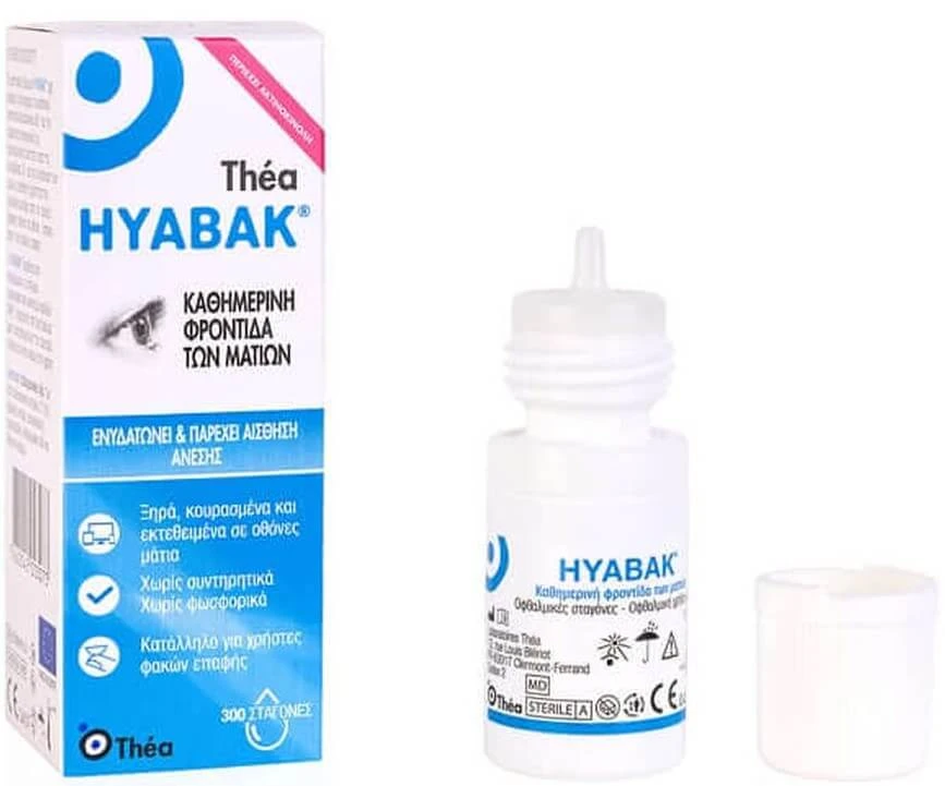 Глазные капли Thea Hyabak Eye Treatment, увлажняющие, 10 мл