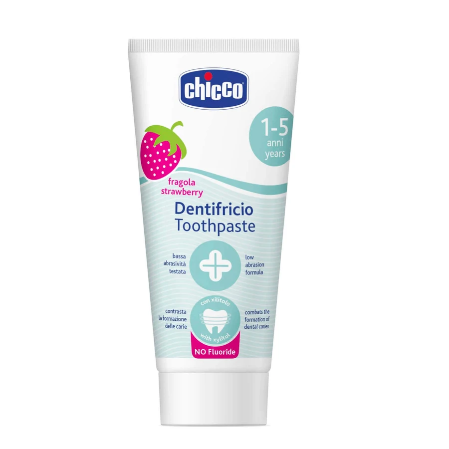 Chicco Зубна паста без фтору зі смаком полуниці 1-5л, 50мл: ціни та характеристики