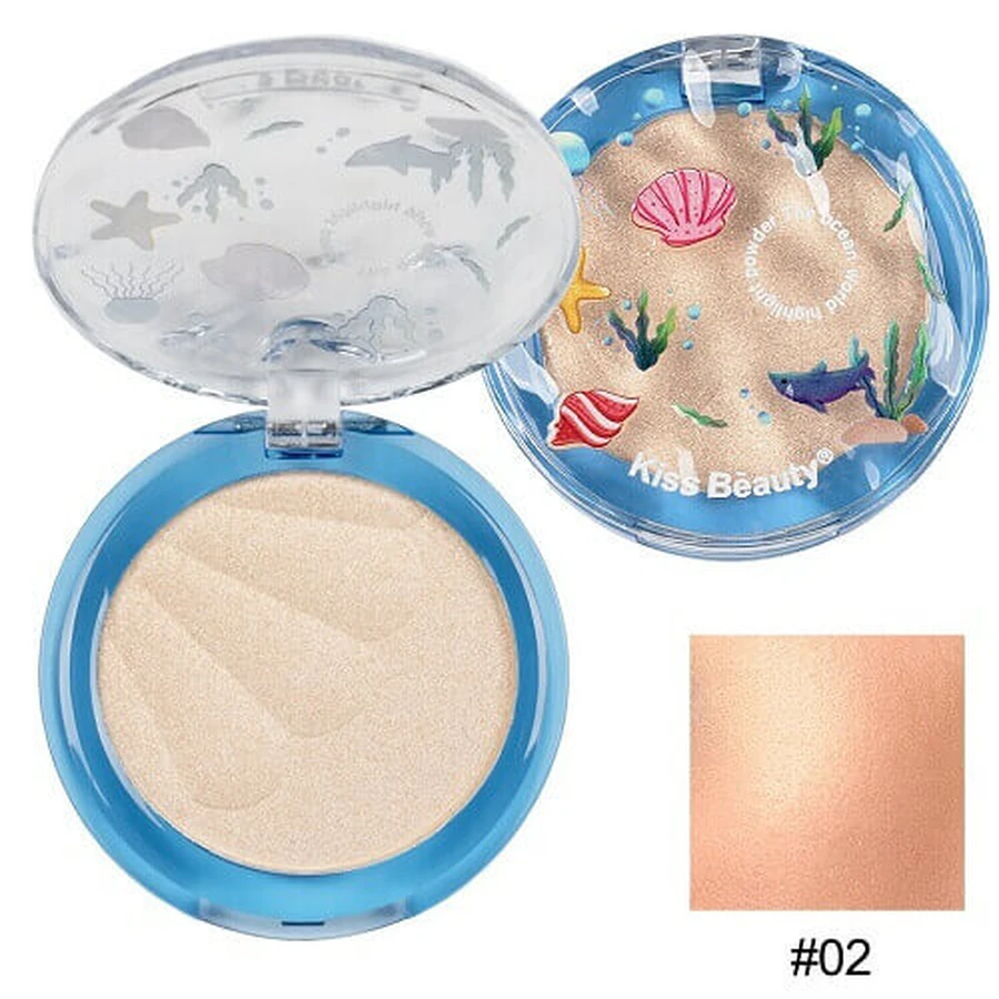 Illuminator, Kiss Beauty, The Ocean World Highlight, 02, 4 г: ціни та характеристики