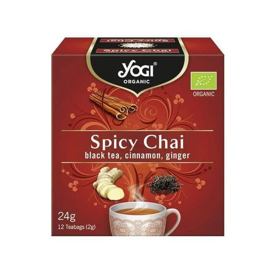 Пряний чай, 12 пакетиків, Yogi Tea: ціни та характеристики