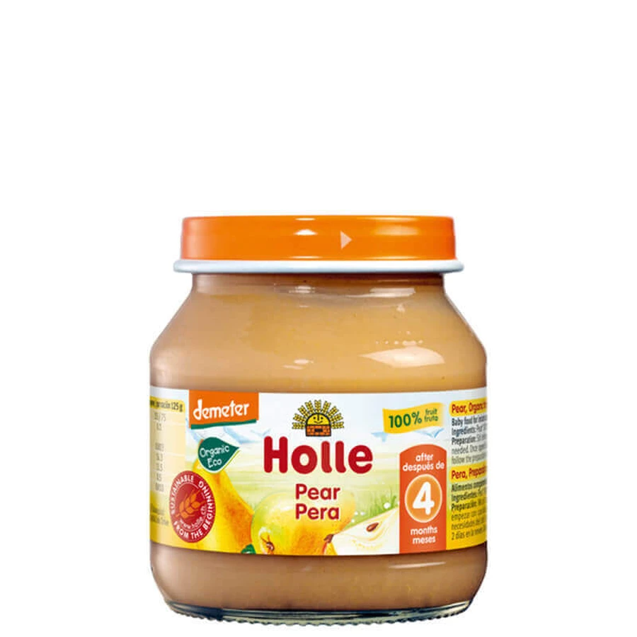 Органическое грушевое пюре, 125 г, Holle Baby Food: цены и характеристики