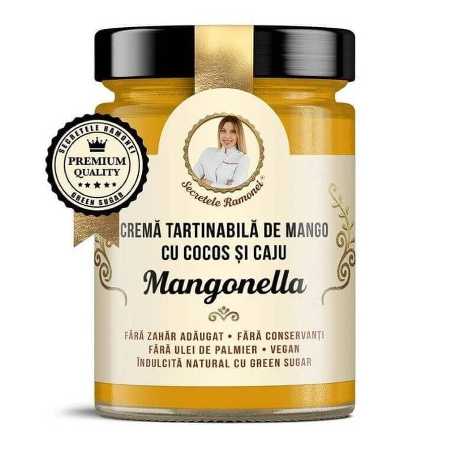 Манговий крем-спред з кокосом та кеш'ю, Mangonella, Ramona's Secrets, 350г, Remedia: ціни та характеристики