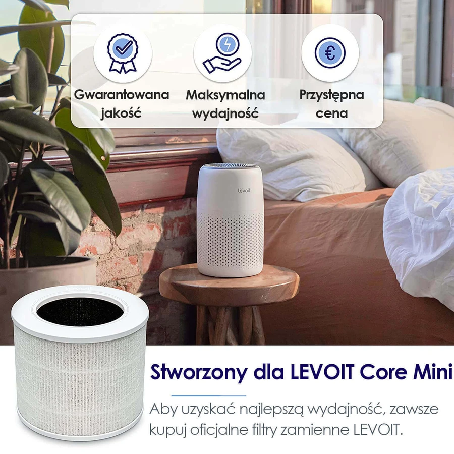 Levoit, фільтр для очищувача повітря Core Mini, 1 штука: ціни та характеристики