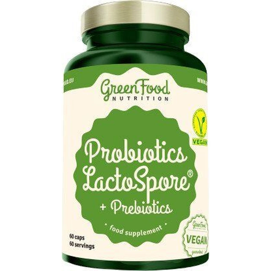 GreenFood Nutrition Пробиотики LactoSpore® + пребиотики 60 капсул: цены и характеристики