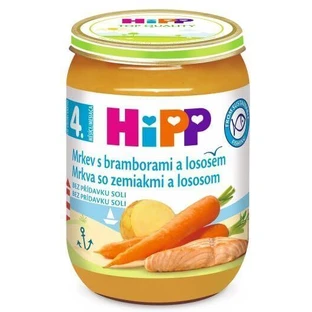 HiPP Морква з картоплею та лососем 190 г