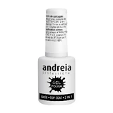 Top Coat 2 в 1 База для ногтей под гель-лак, 10,5 мл, Andreia