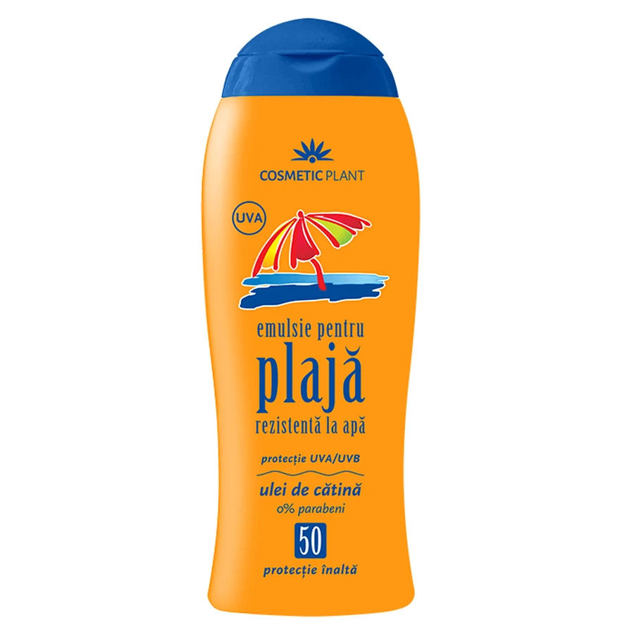 Водостійка пляжна емульсія з олією молі SPF 50, 200 мл, Cosmetic Plant: ціни та характеристики
