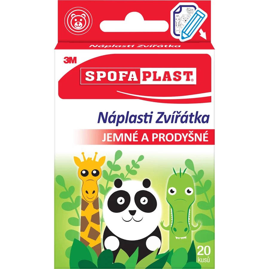 Spofaplast 3M Пластыри для детей Домашние животные 20 шт: цены и характеристики