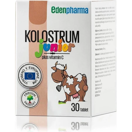EDENPharma KOLOSTRUM JUNIOR 1×30 табл, пищевая добавка: цены и характеристики