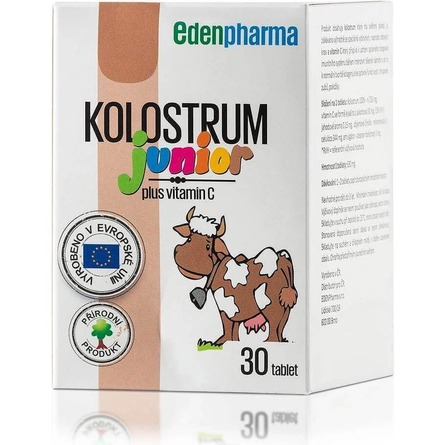 EDENPharma KOLOSTRUM JUNIOR 1×30 табл, пищевая добавка: цены и характеристики