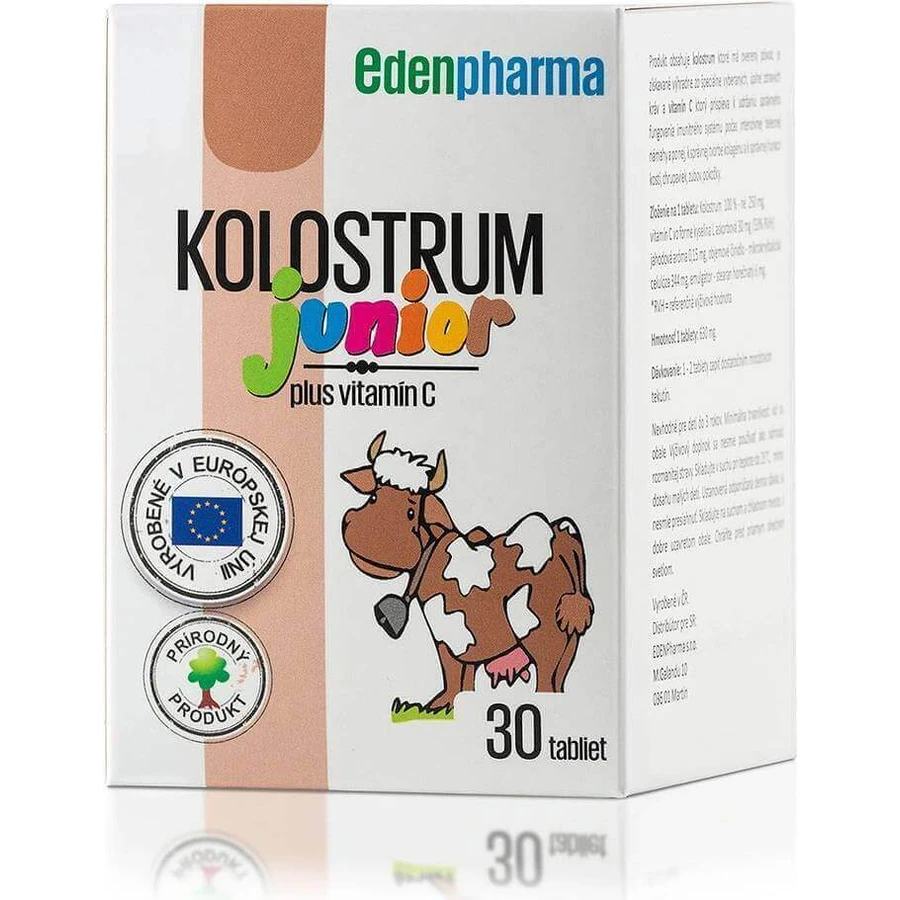 EDENPharma KOLOSTRUM JUNIOR 1×30 табл, пищевая добавка: цены и характеристики