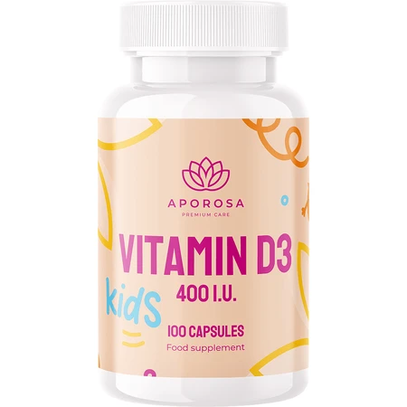 Aporosa Kids Vitamin D3 400 I.U. 100 капсул: цены и характеристики