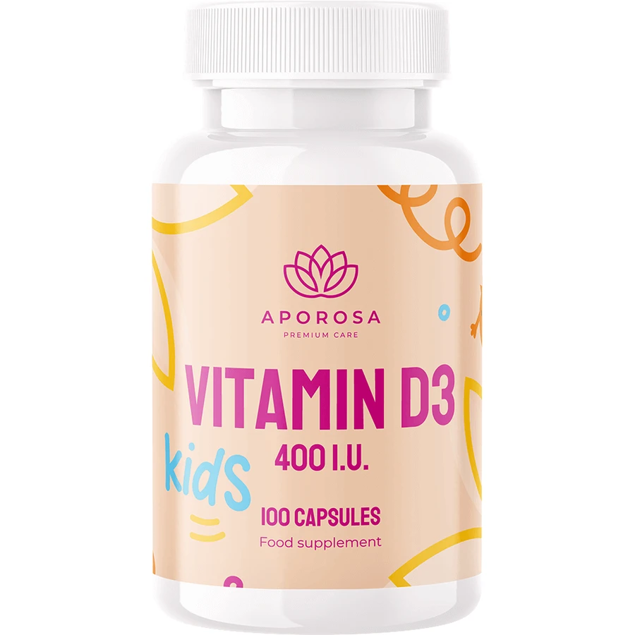 Aporosa Kids Vitamin D3 400 I.U. 100 капсул: цены и характеристики