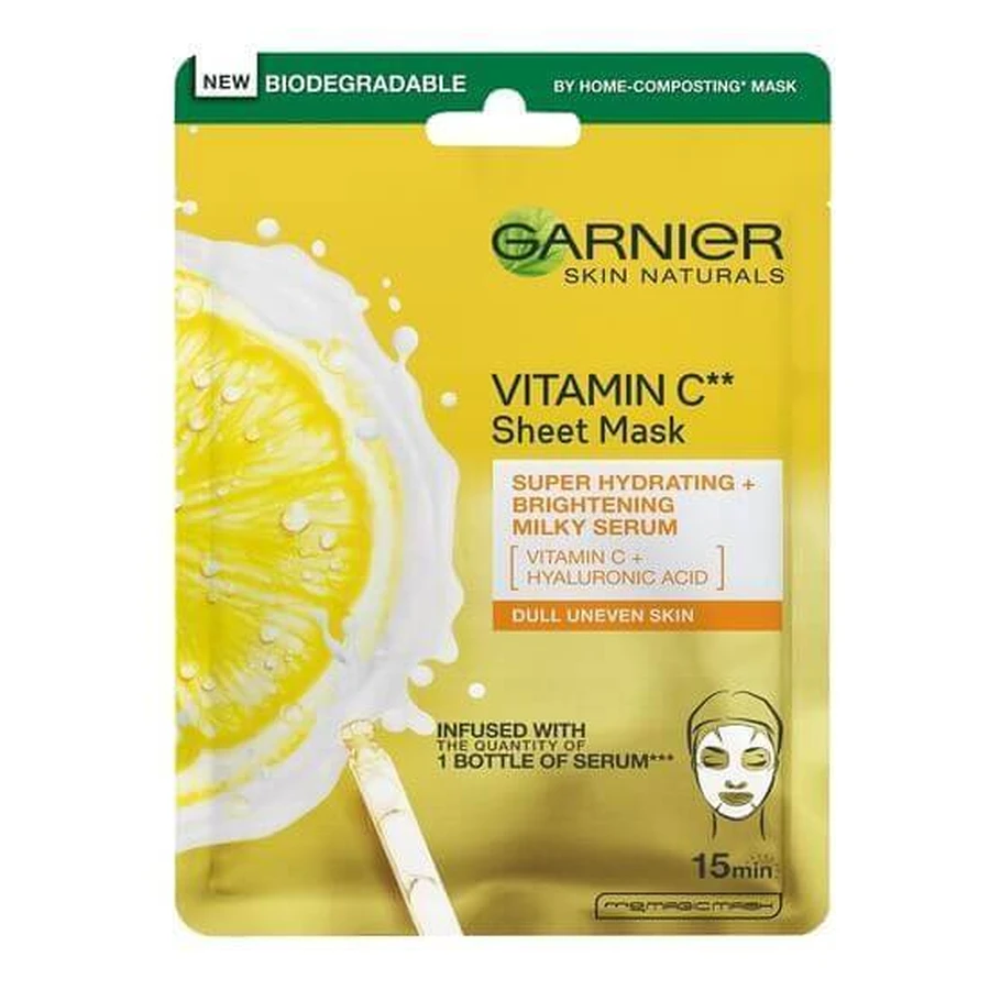 Skin Naturals Маска-салфетка с витамином C, 28 г, Garnier: цены и характеристики
