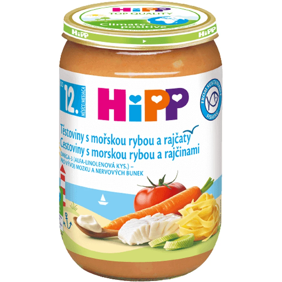 HiPP Паста с морской рыбой и помидорами 220 г: цены и характеристики