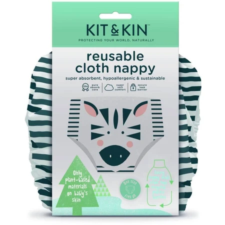 Тканевые подгузники Kit & Kin Zebra: цены и характеристики