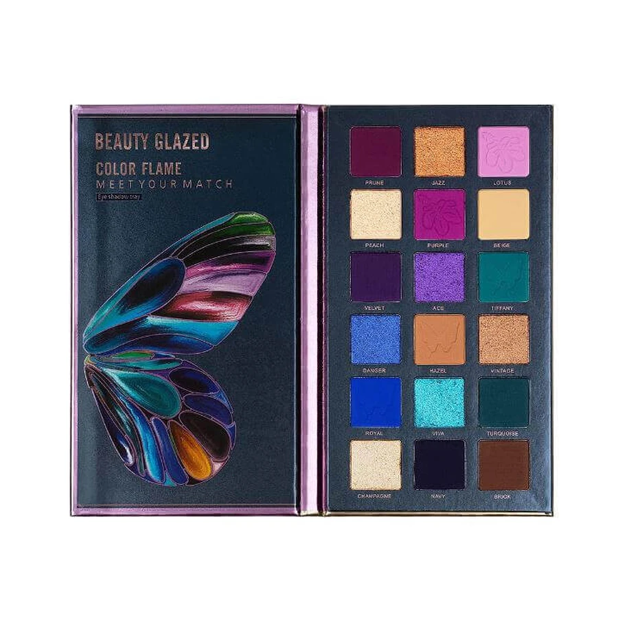 Набір тіней для макіяжу, Beauty Glazed, відтінок Flame, B110: ціни та характеристики