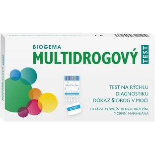 Мультитест Biogema на морфін, марихуану, метамфетамін, екстазі та бензодіазепіни