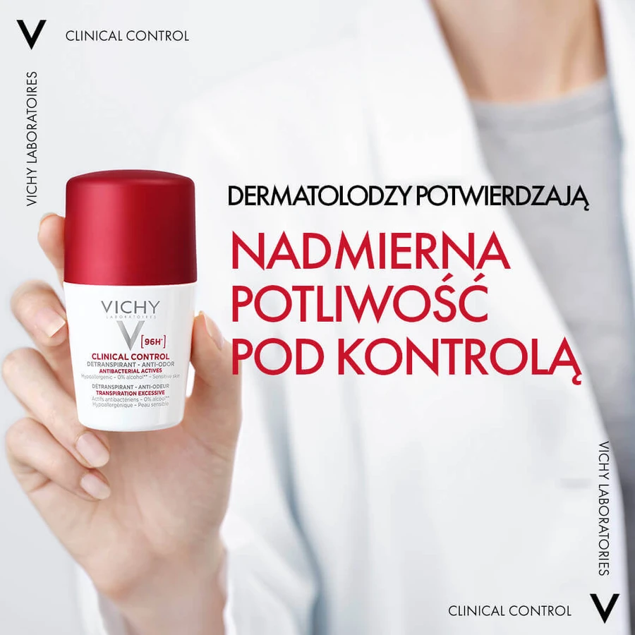 Vichy Clinical Control 96H Антиперспирант в роликовой упаковке, для женщин, 50 мл: цены и характеристики