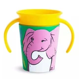 Miracle 360 Wildlove Miracle 360 Wildlove Обучающая кружка с ручками, +6 месяцев, Слоненок, 177 мл, Munchkin