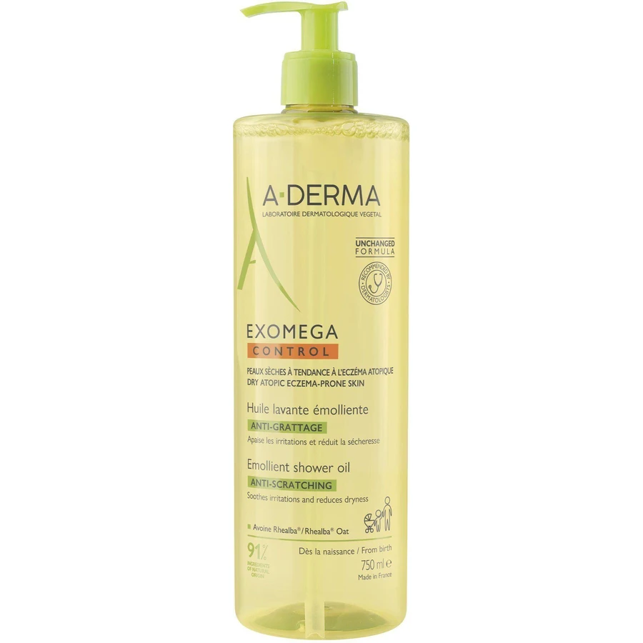 A-Derma Exomega Control Пом'якшувальна олія для душу 750 мл: ціни та характеристики