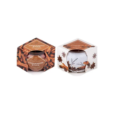 Emocio Glass Decor 70×62 мм Cinnamon Stick, ароматична свічка 1×1 шт, ароматична свічка: ціни та характеристики