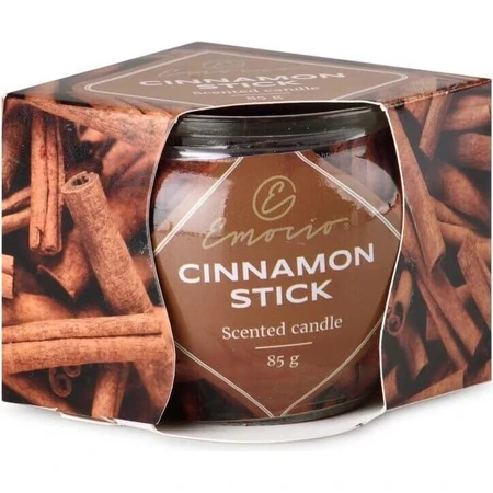 Emocio Glass Decor 70×62 мм Cinnamon Stick, ароматична свічка 1×1 шт, ароматична свічка: ціни та характеристики