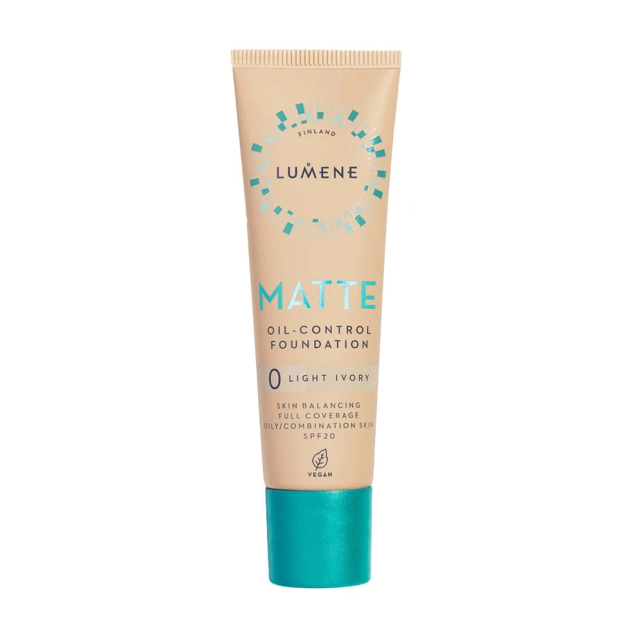 Lumene Matte, матуюча основа під макіяж, №0, відтінок світлої слонової кістки, 30 мл: ціни та характеристики