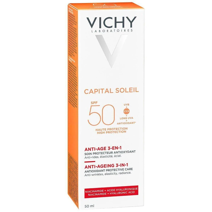 Крем проти старіння Vichy Capital Soleil Anti-Age SPF 50+ 50 мл: ціни та характеристики