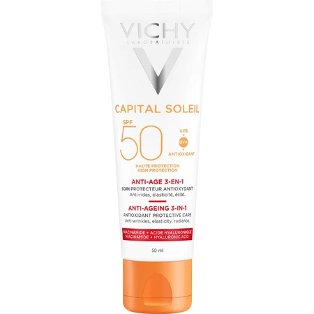 Крем проти старіння Vichy Capital Soleil Anti-Age SPF 50+ 50 мл: ціни та характеристики