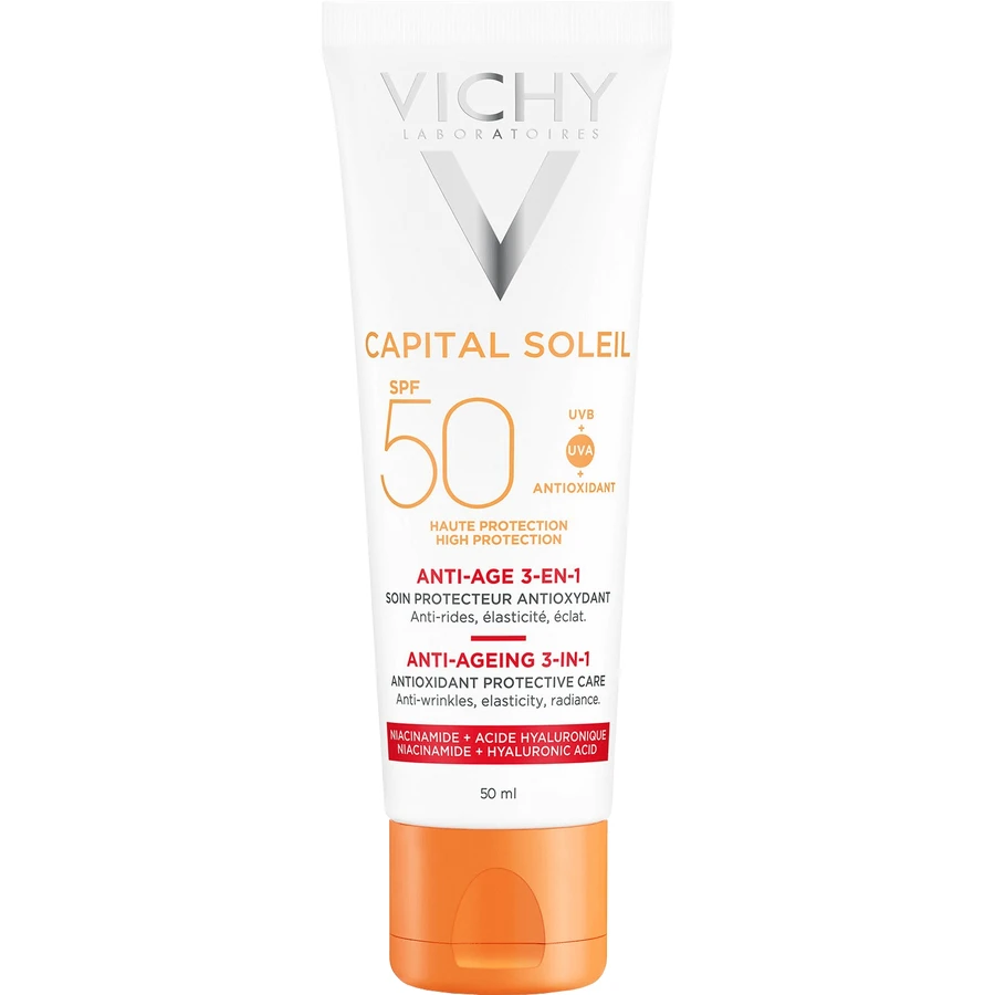 Крем проти старіння Vichy Capital Soleil Anti-Age SPF 50+ 50 мл: ціни та характеристики