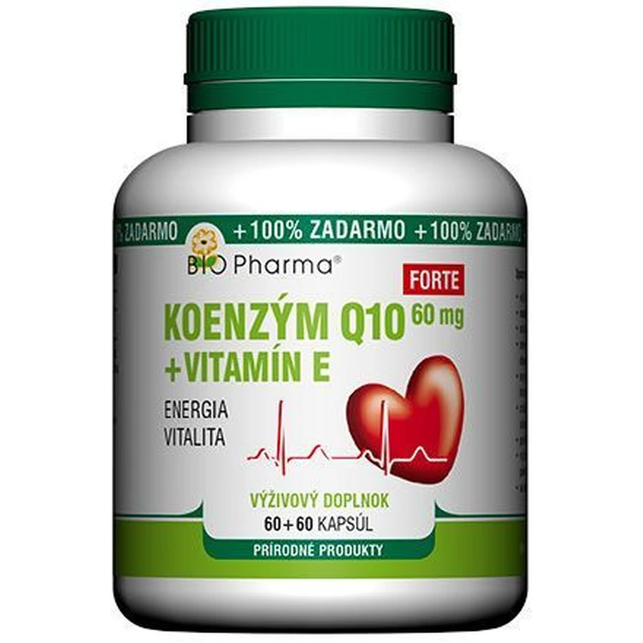 Bio Pharma Коензим Q10 60 мг+Vit.E Forte 120 капсул: ціни та характеристики