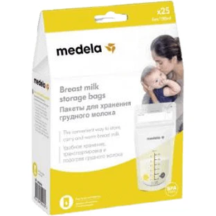 Пакети для зберігання грудного молока Medela 25 x 180 мл