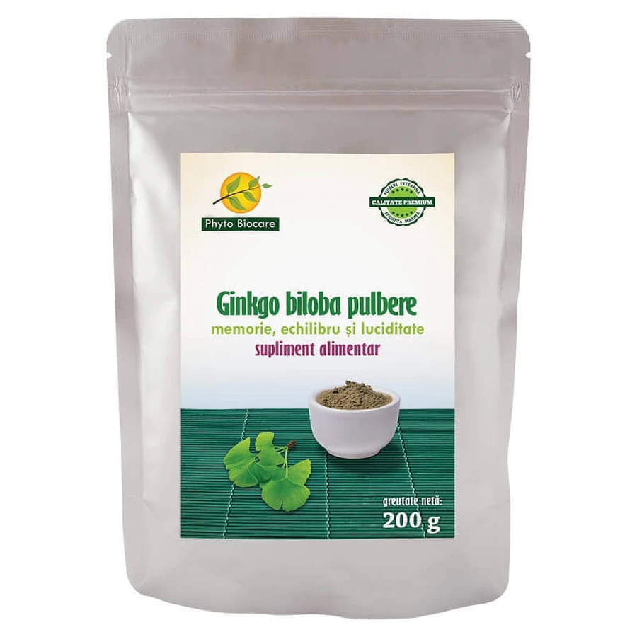 Порошок гінкго білоба, 200 г, Phyto Biocare: ціни та характеристики