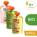 Beggs BIO Микс фруктово-овощных закусок 3 x 120 г: цены и характеристики