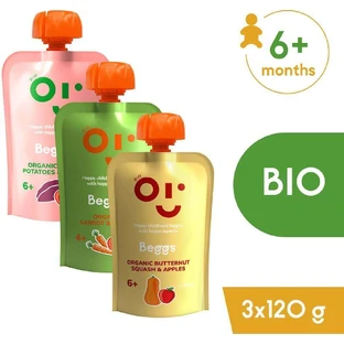 Beggs BIO Микс фруктово-овощных закусок 3 x 120 г