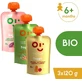 Beggs BIO Микс фруктово-овощных закусок 3 x 120 г