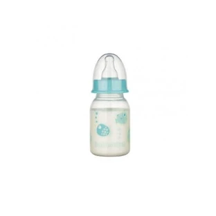 Дитяча пляшечка ПП, без вмісту БФА, з малюнком тварини, 120 мл, Babynova