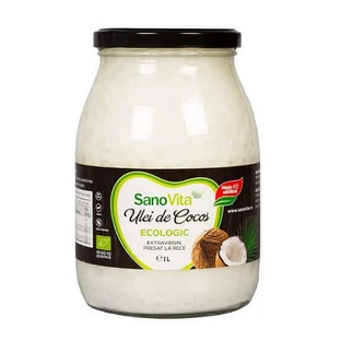 Кокосовое масло Extra Virgin Eco, 1 л, Sanovita