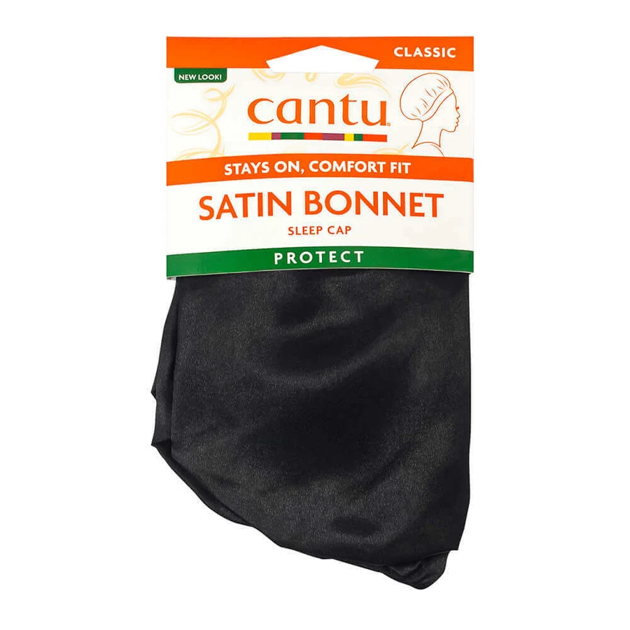 Атласная шапочка для защиты волос, черная, 1 шт, Cantu: цены и характеристики
