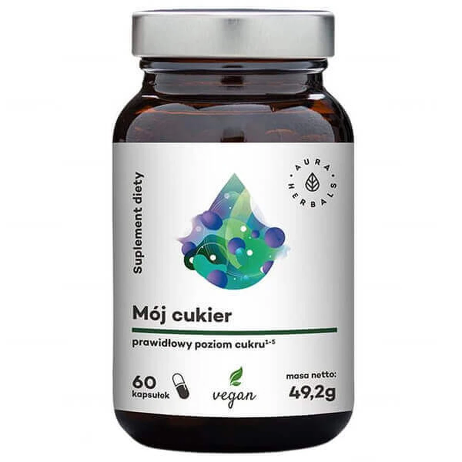 Aura Herbals My Sugar, 60 веганских капсул: цены и характеристики
