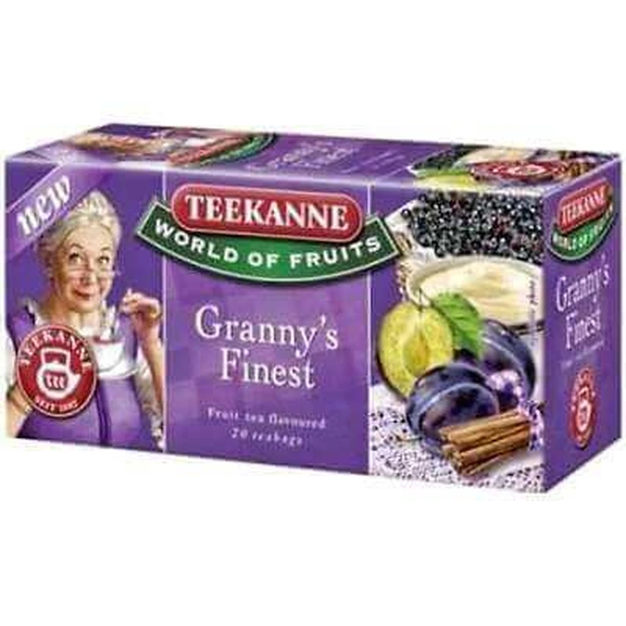 Чай Teekanne World of Fruits Granny's Finest, фільтр- пакетик 2,5 г, 20 шт.: ціни та характеристики