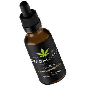 Конопляное масло CBD 30% премиум 10 мл Strong Hemp