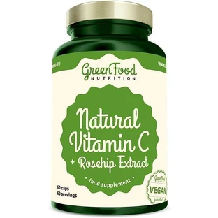 GreenFood Nutrition Натуральний вітамін С + шипшина 60 капсул 1×60 капсул