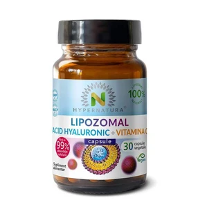 Ліпосомальна гіалуронова кислота + вітамін С Hypernatura Liposomal Hyaluronic Acid + Vit C, 30 вегетаріанських капсул
