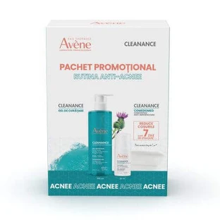 Comedomed Cleanance концентрат проти макіяжу 30 мл + гель для вмивання Cleanance 400 мл, Avene