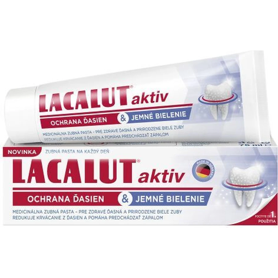Lacalut aktiv Зубная паста asien защита и бережное отбеливание 75 мл: цены и характеристики